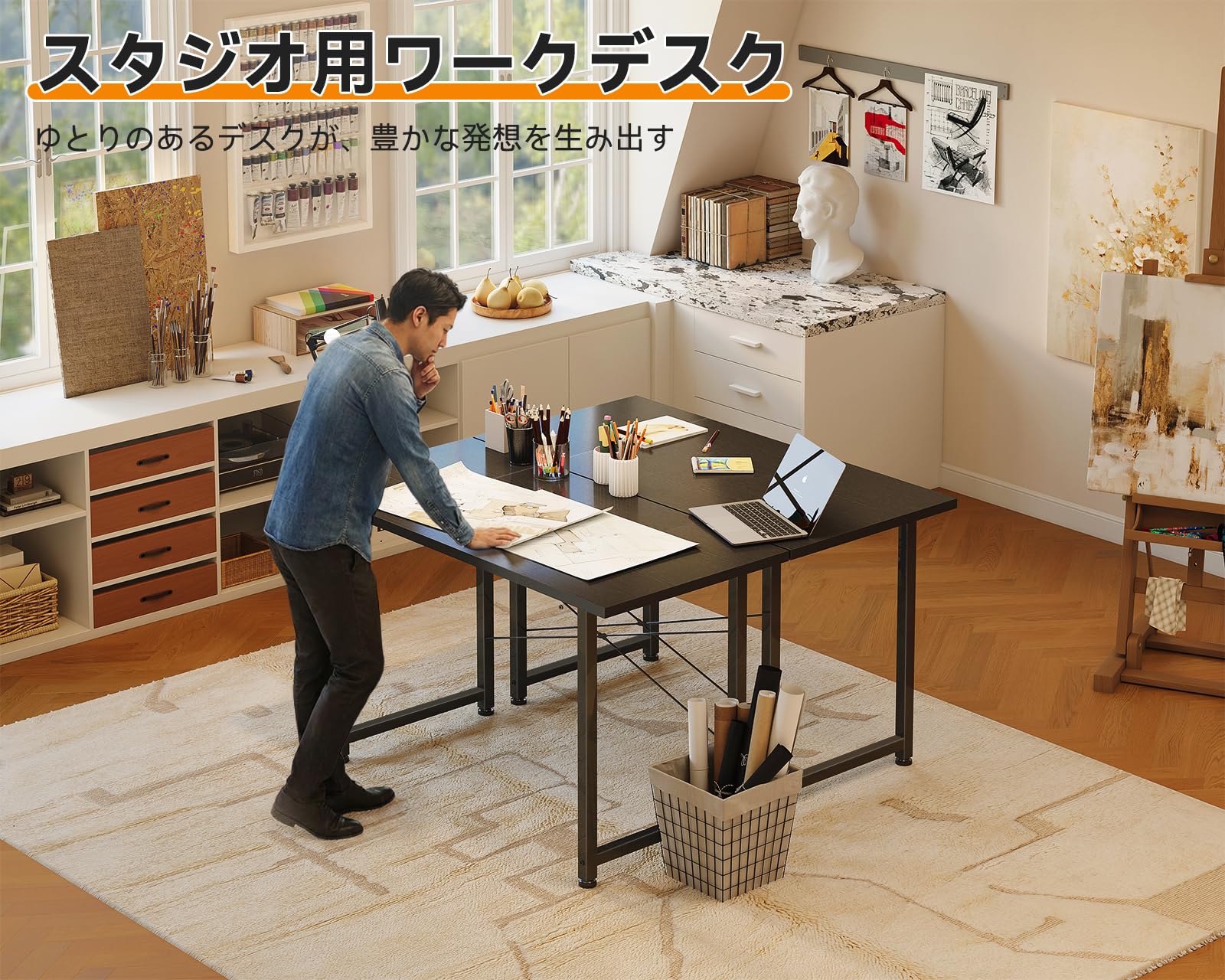Amazon | ODK パソコンデスクゲーミングデスク 机 pcデスク 幅120cm